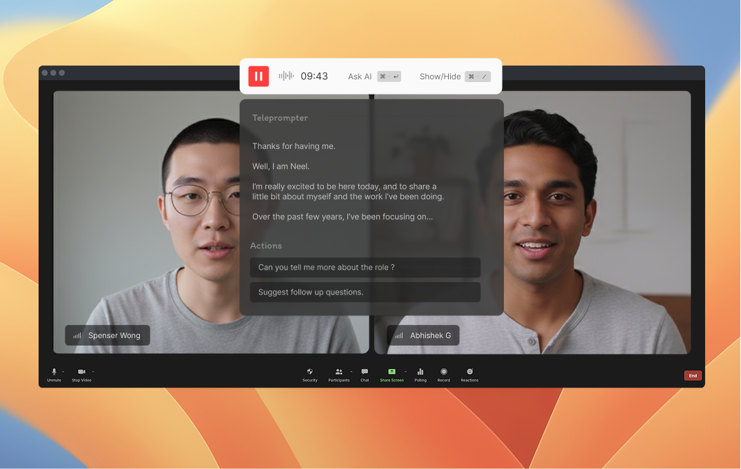Answers in real-time feature